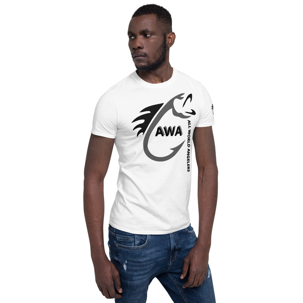 AWA Grey & Black Angler Tee by DNA Branding — product view 3
