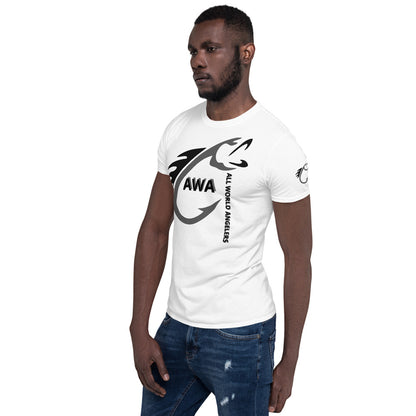 AWA Grey & Black Angler Tee by DNA Branding — product view 4