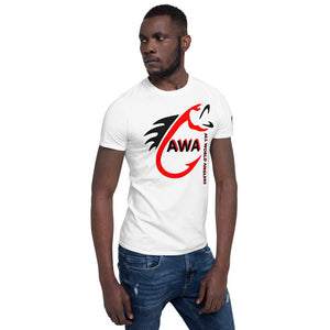 AWA All World Anglers Red/Black Short-Sleeve Unisex T-Shirt