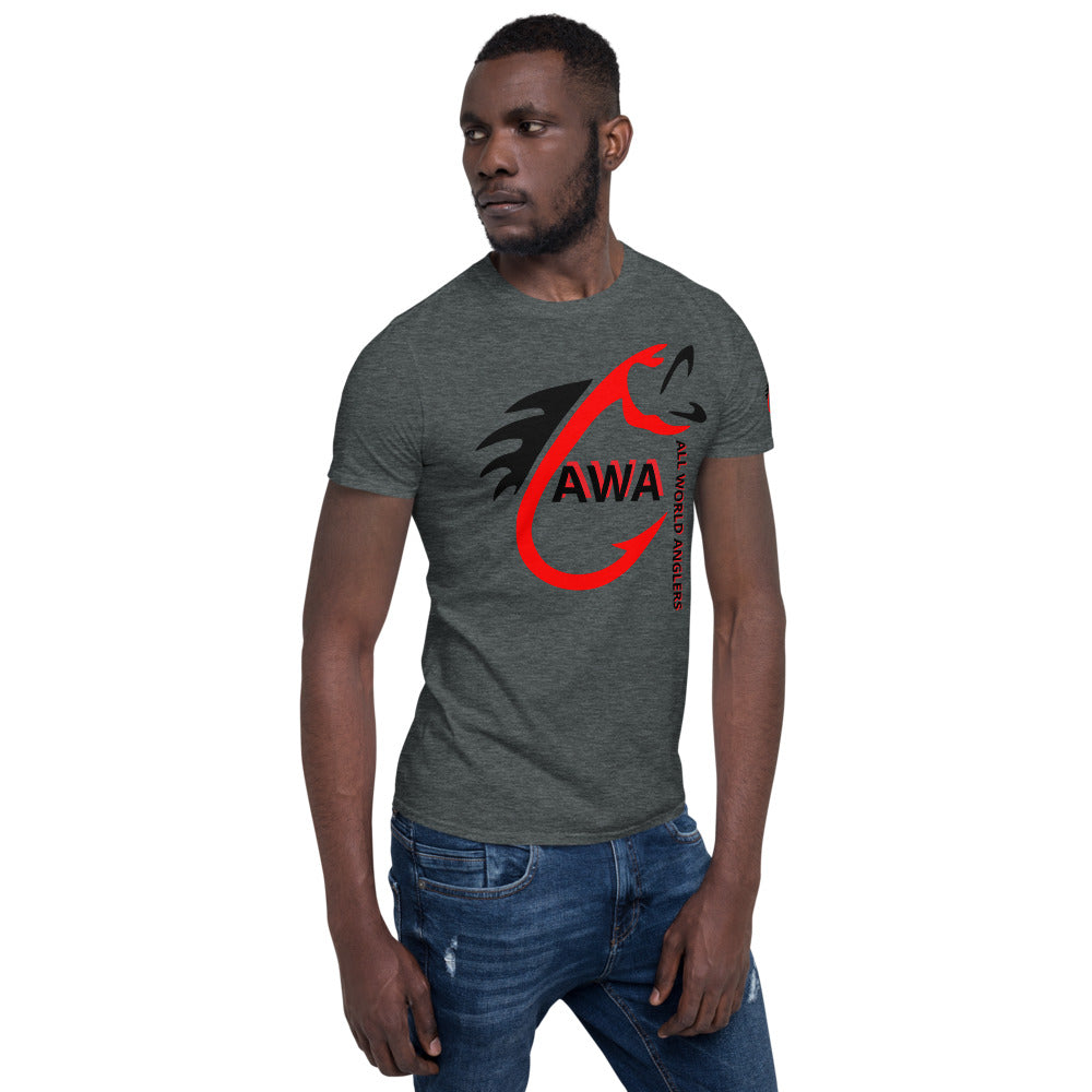 AWA Red & Black Angler Tee by DNA Branding — product view 14