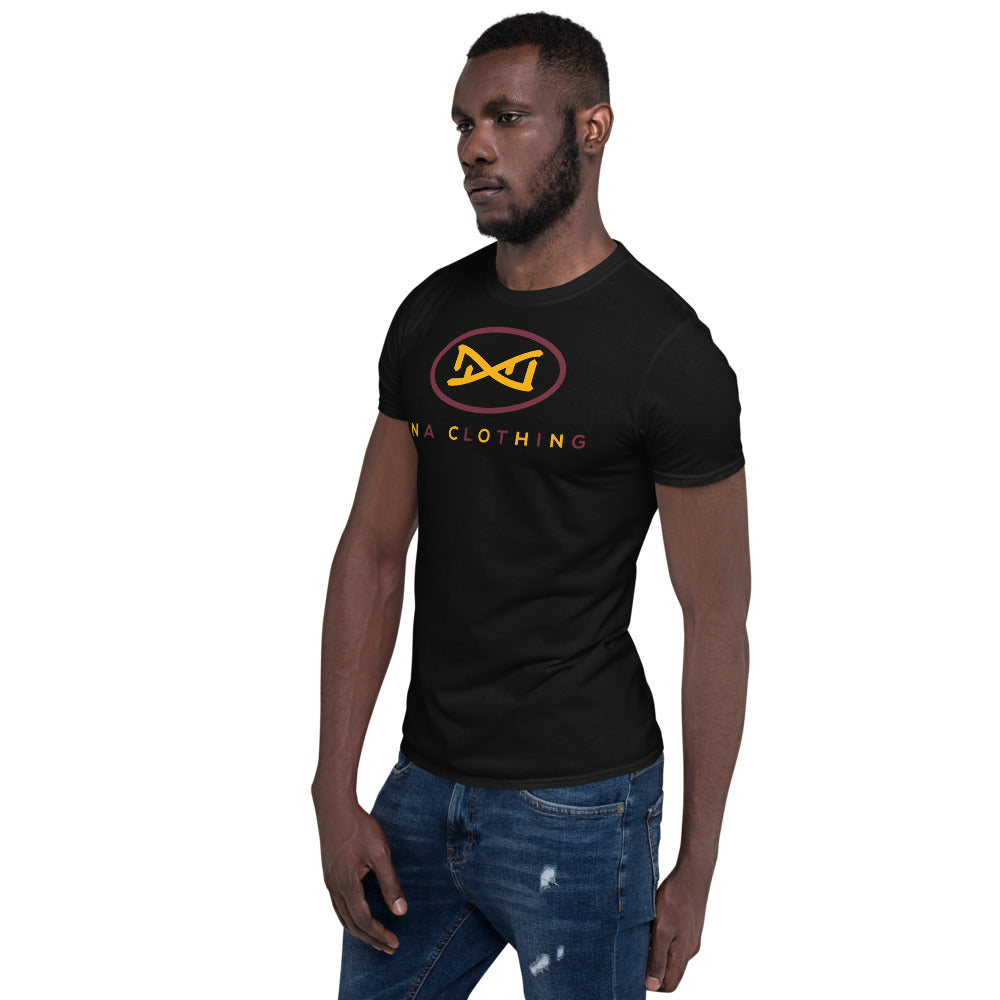 New DNA Brand Burgundy and Gold Short-Sleeve Unisex T-Shirt