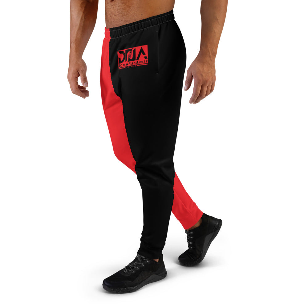 DNA Red & Black Joggers by DNA Branding — product view 3