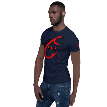 AWA Red & Black Angler Tee by DNA Branding — product view 11