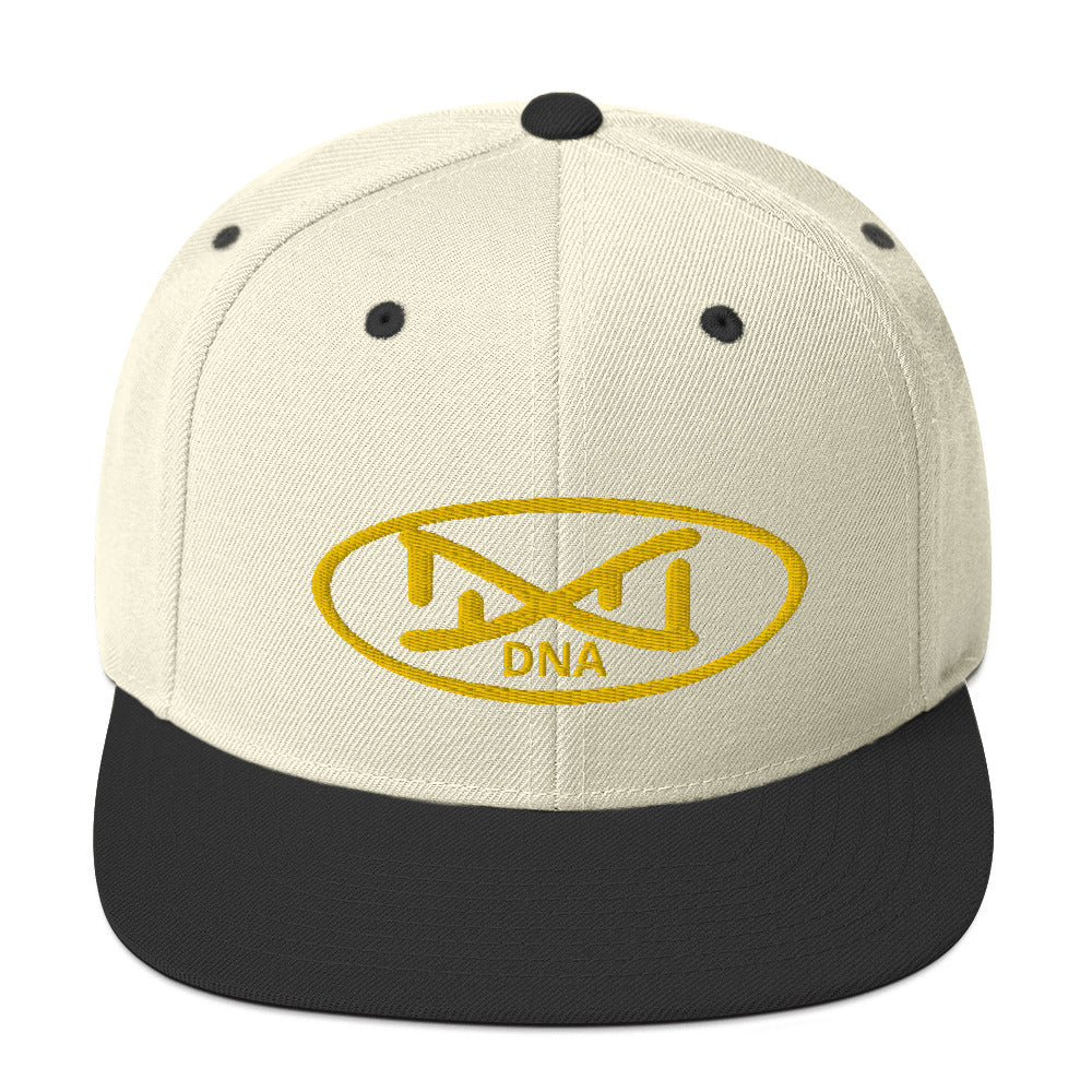 New DNA Brand Gold  Snapback Hat