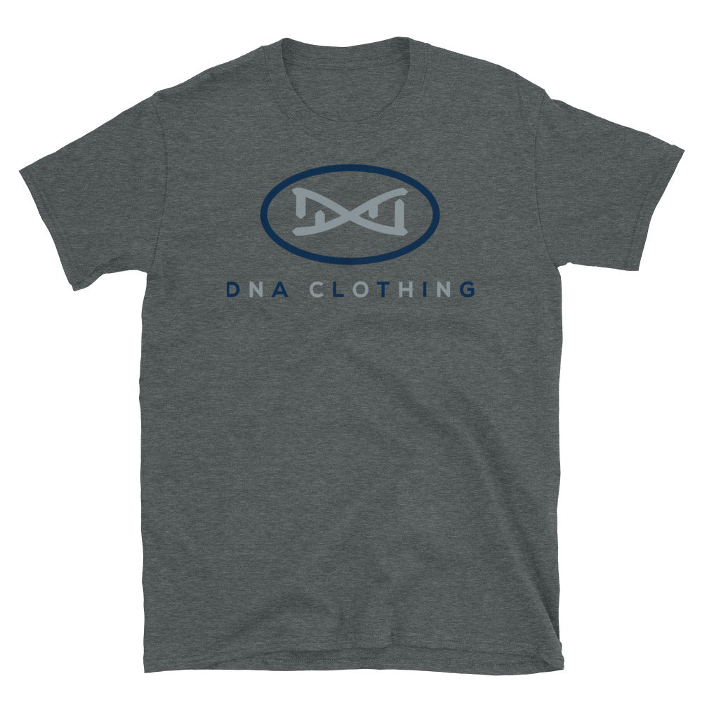 New DNA Brand Blue and Gray Short-Sleeve Unisex T-Shirt