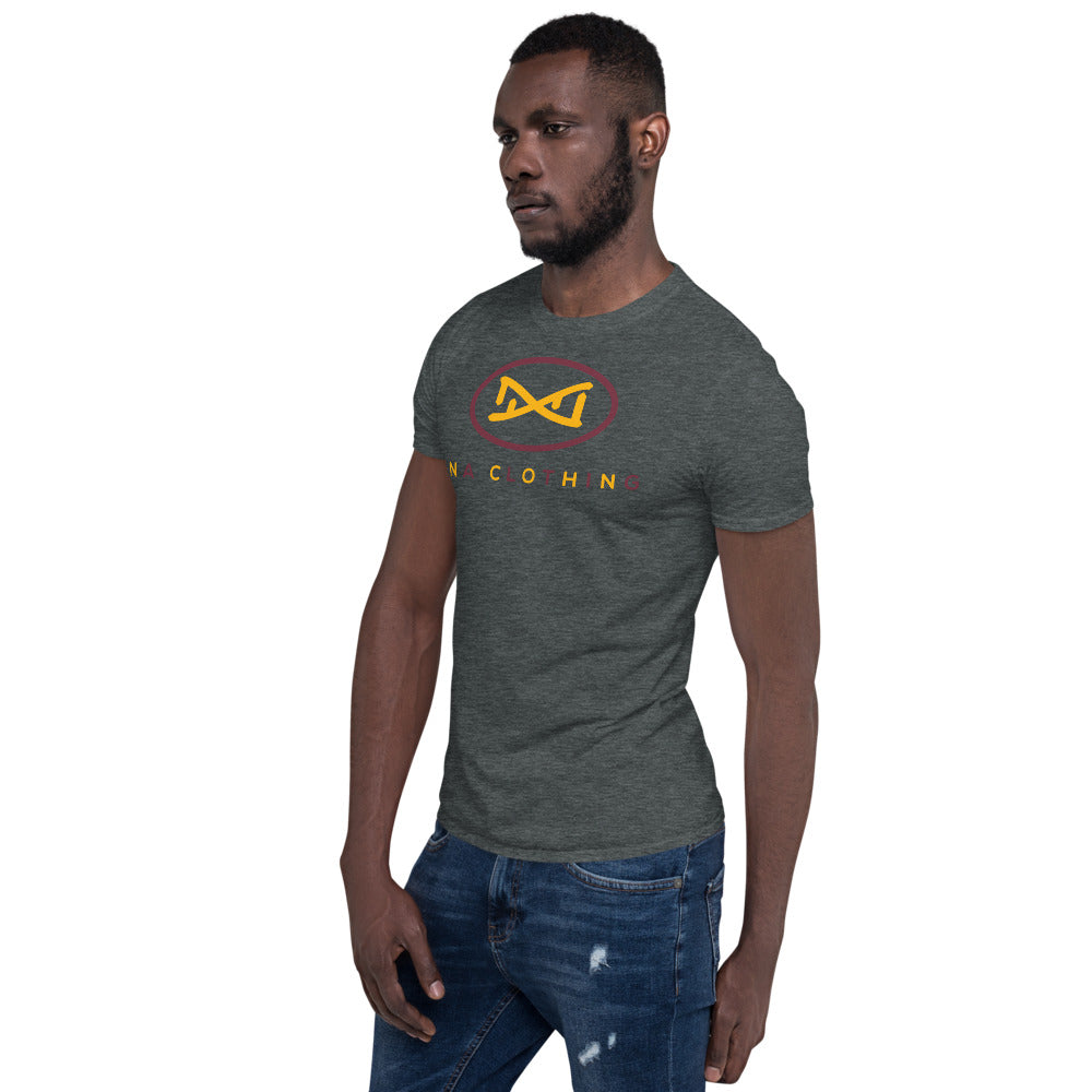 New DNA Brand Burgundy and Gold Short-Sleeve Unisex T-Shirt