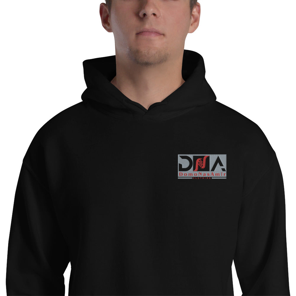 DNA Grey and Red Logo Unisex Hoodie