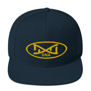 New DNA Brand Gold  Snapback Hat