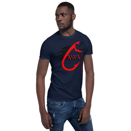 AWA Red & Black Angler Tee by DNA Branding — product view 10