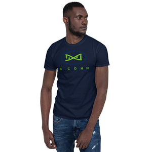 New DNA Brand Lime Green and Blue Short-Sleeve Unisex T-Shirt