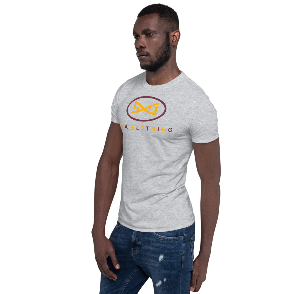 New DNA Brand Burgundy and Gold Short-Sleeve Unisex T-Shirt