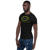 New DNA Brand Lime Green and Gray Short-Sleeve Unisex T-Shirt