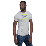 New DNA Brand Lime Green and Gray Short-Sleeve Unisex T-Shirt