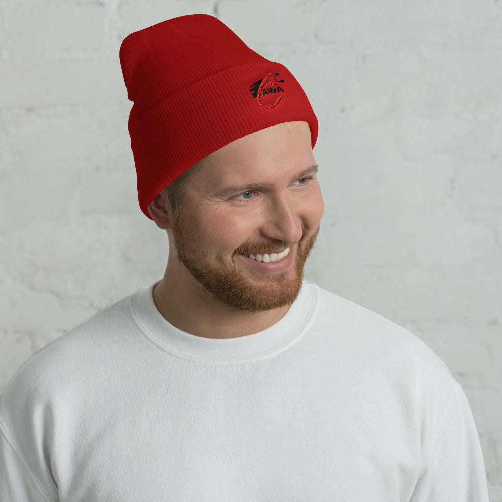 AWA Angler Cuffed Beanie by DNA Branding — product view 3