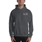 DNA Grey and Red Logo Unisex Hoodie