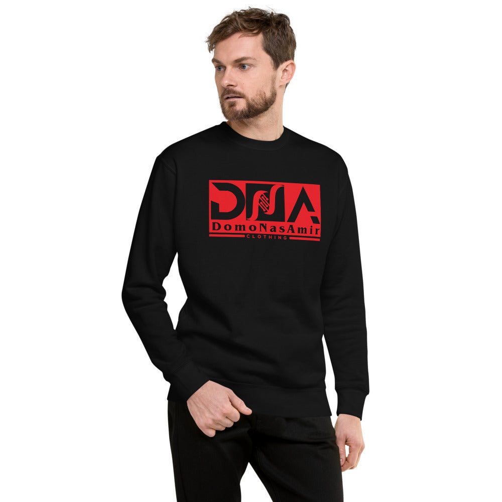 DNA Black and Red Unisex Fleece Pullover