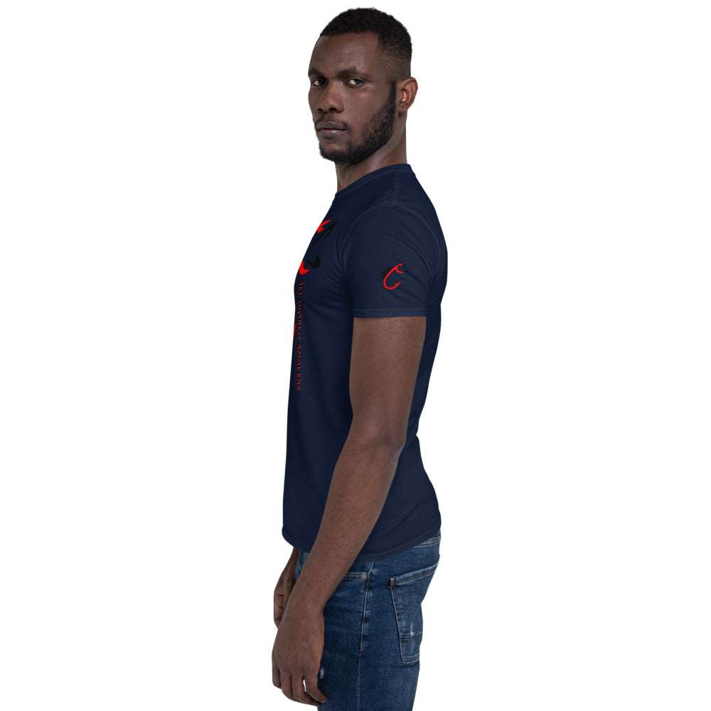 AWA Red & Black Angler Tee by DNA Branding — product view 12