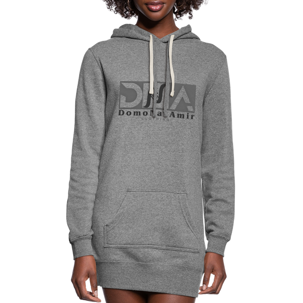 DNA Brand Women's Hoodie Dress - heather gray