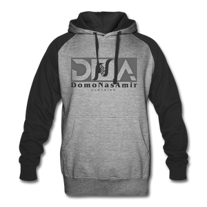 DNA Brand Colorblock Hoodie - heather gray/black