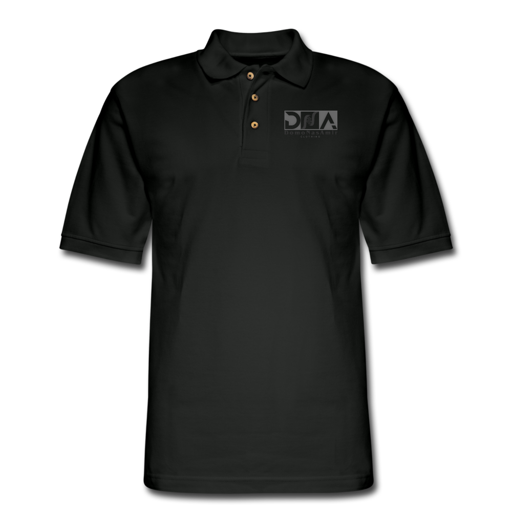 DNA Brand Men's Pique Polo Shirt - black