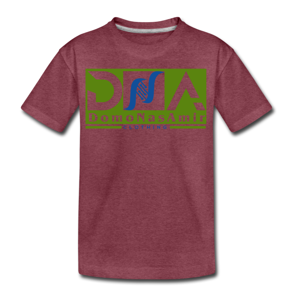 DNA Brand Kids' Premium T-Shirt - heather burgundy