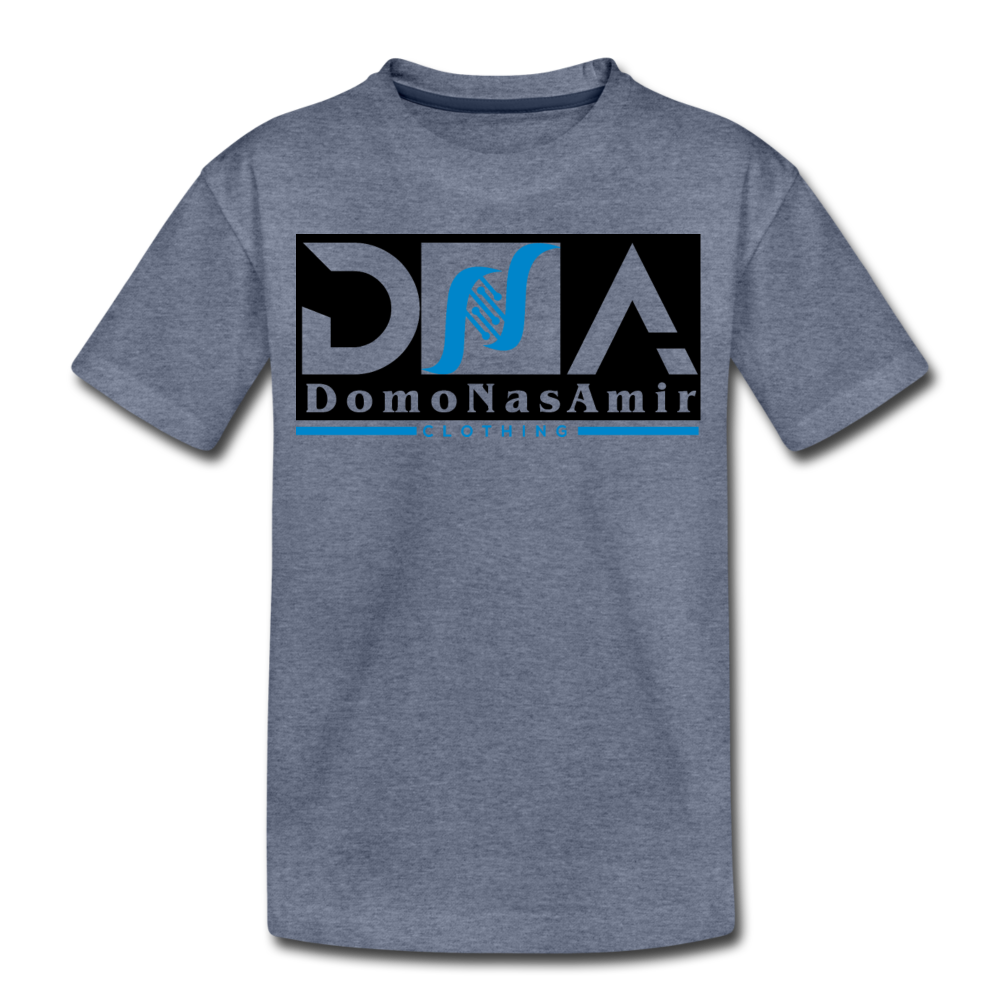 DNA Kids Signature Tee in heather blue by DNA Branding