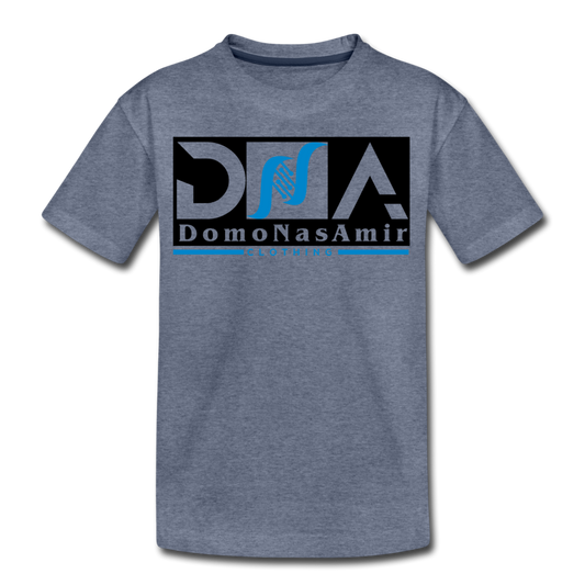 DNA Kids Signature Tee in heather blue by DNA Branding