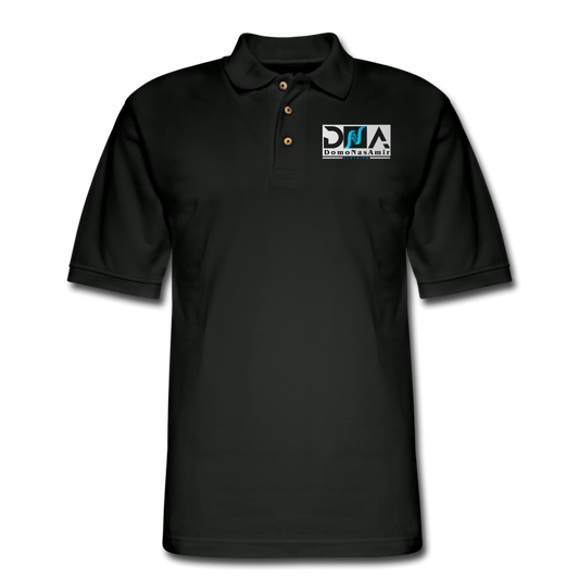 DNA Brand Men's Pique Polo Shirt - black