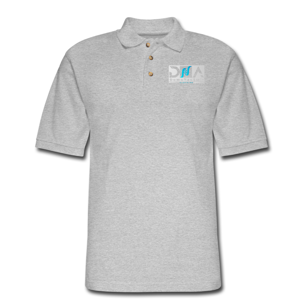 DNA Brand Men's Pique Polo Shirt - heather gray