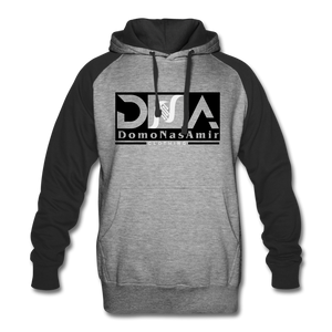 DNA Brand Colorblock Hoodie - heather gray/black