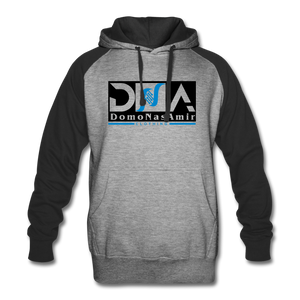 DNA Brand Colorblock Hoodie - heather gray/black