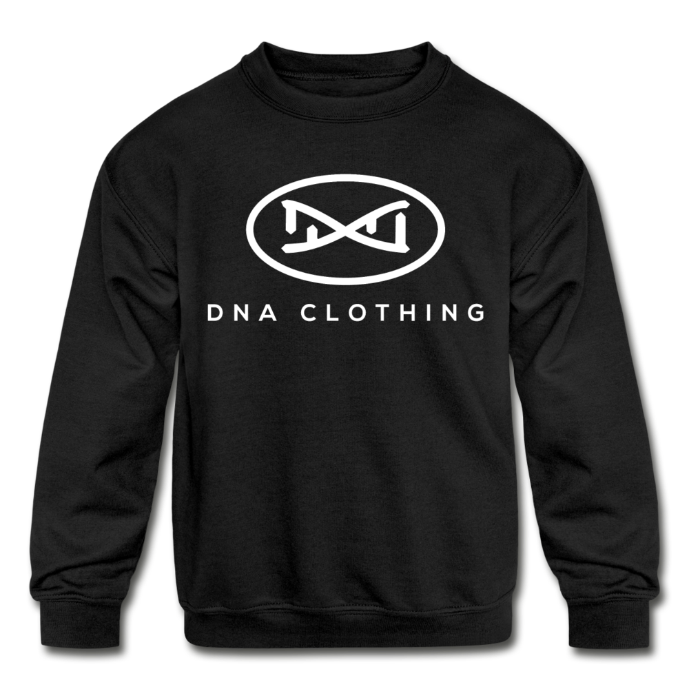 DNA Kids Core Crewneck in black by DNA Branding