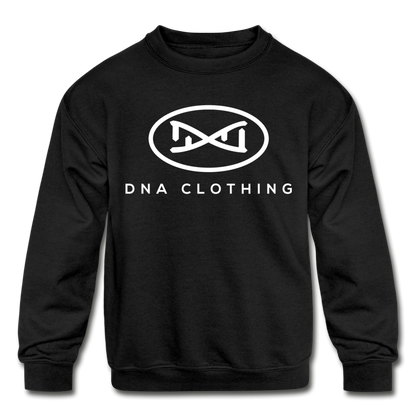 DNA Kids Core Crewneck in black by DNA Branding