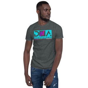 DNA Teal and Pink/Purple Short-Sleeve Unisex T-Shirt