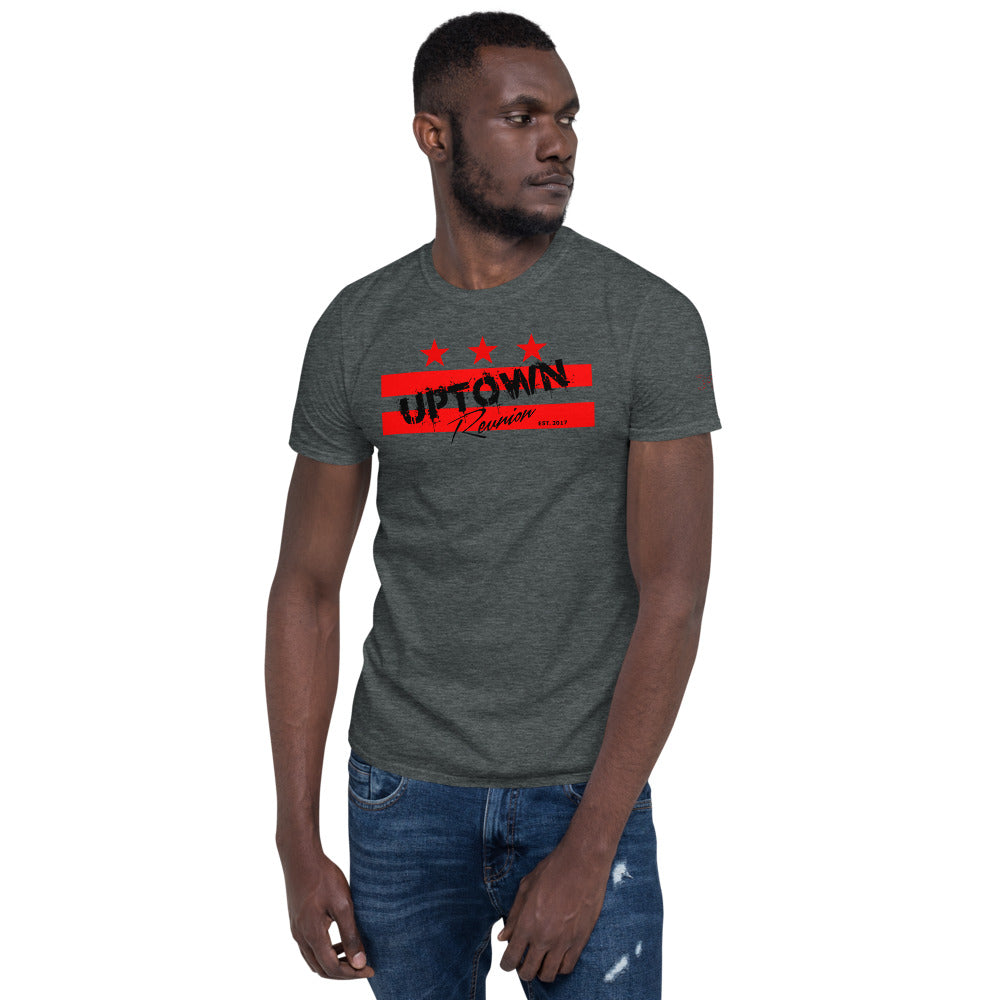 Uptown Reunion Red and Black Logo Short-Sleeve Unisex T-Shirt