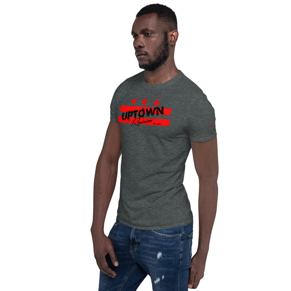 Uptown Reunion Red and Black Logo Short-Sleeve Unisex T-Shirt