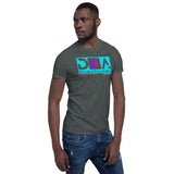 DNA Teal and Pink/Purple Short-Sleeve Unisex T-Shirt