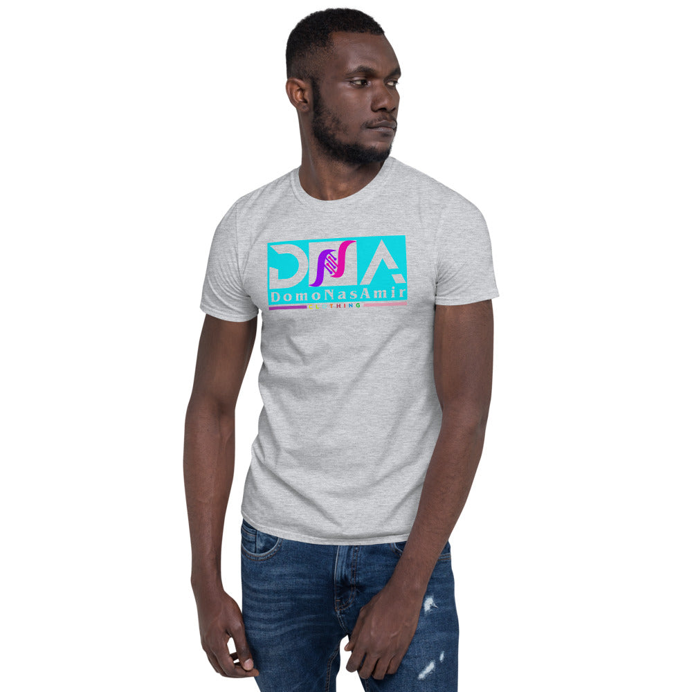 DNA Teal and Pink/Purple Short-Sleeve Unisex T-Shirt