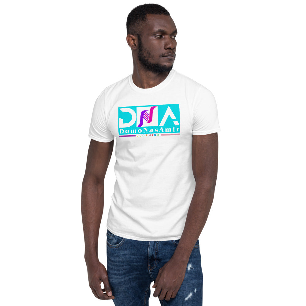 DNA Teal and Pink/Purple Short-Sleeve Unisex T-Shirt