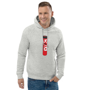 DNA Test Tube Red and White Unisex pullover hoodie