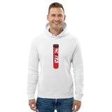 DNA Test Tube Red and White Unisex pullover hoodie