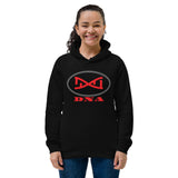 Red Grey DNA Logo Women's eco fitted hoodie